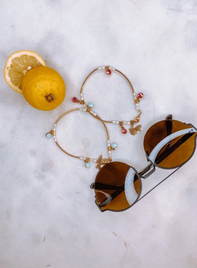 Boho goudkleurig enkelbandje