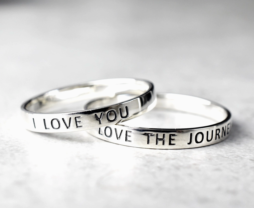 I Love You Ring van 925 sterling zilver