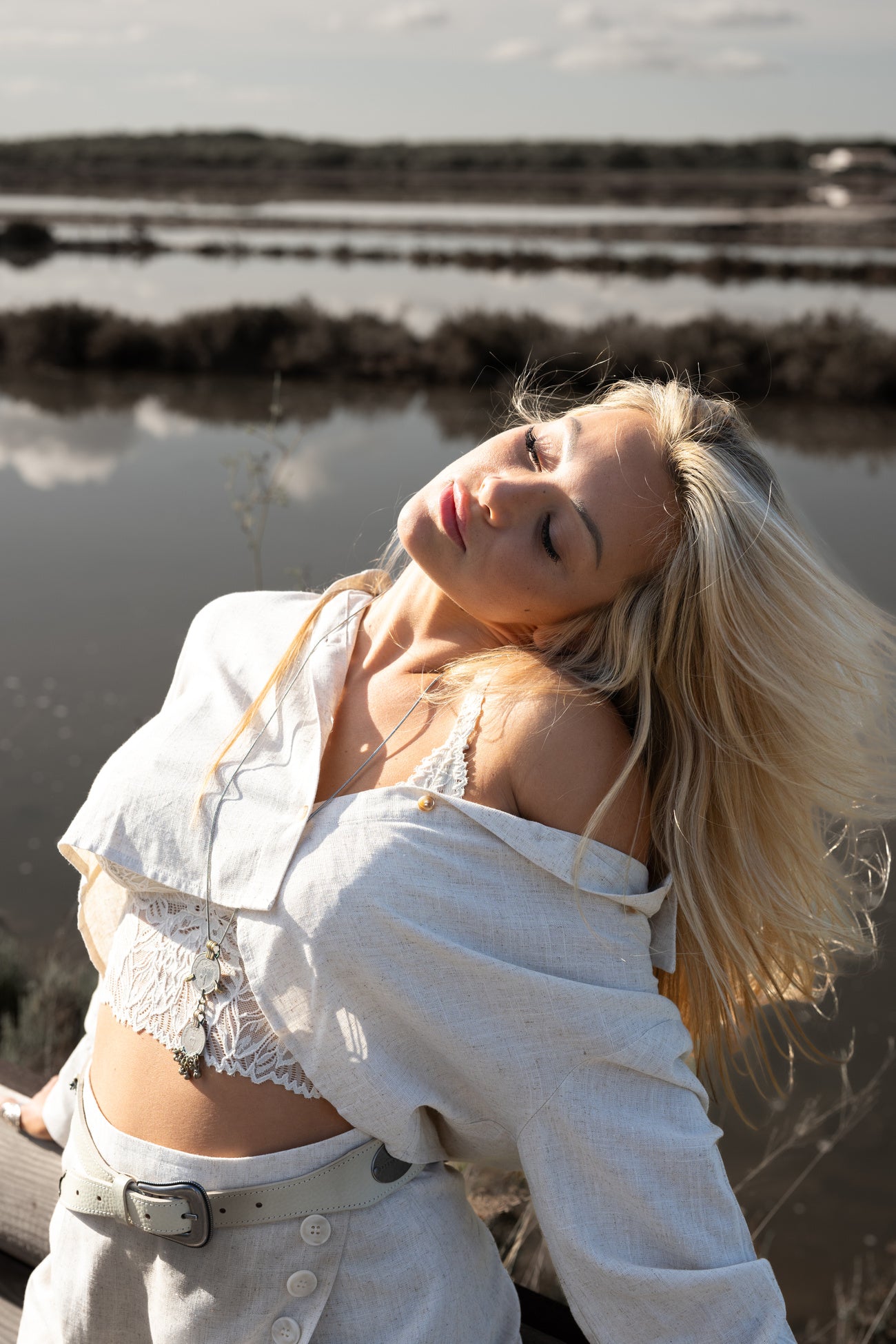 Seth cropped blouse Beige