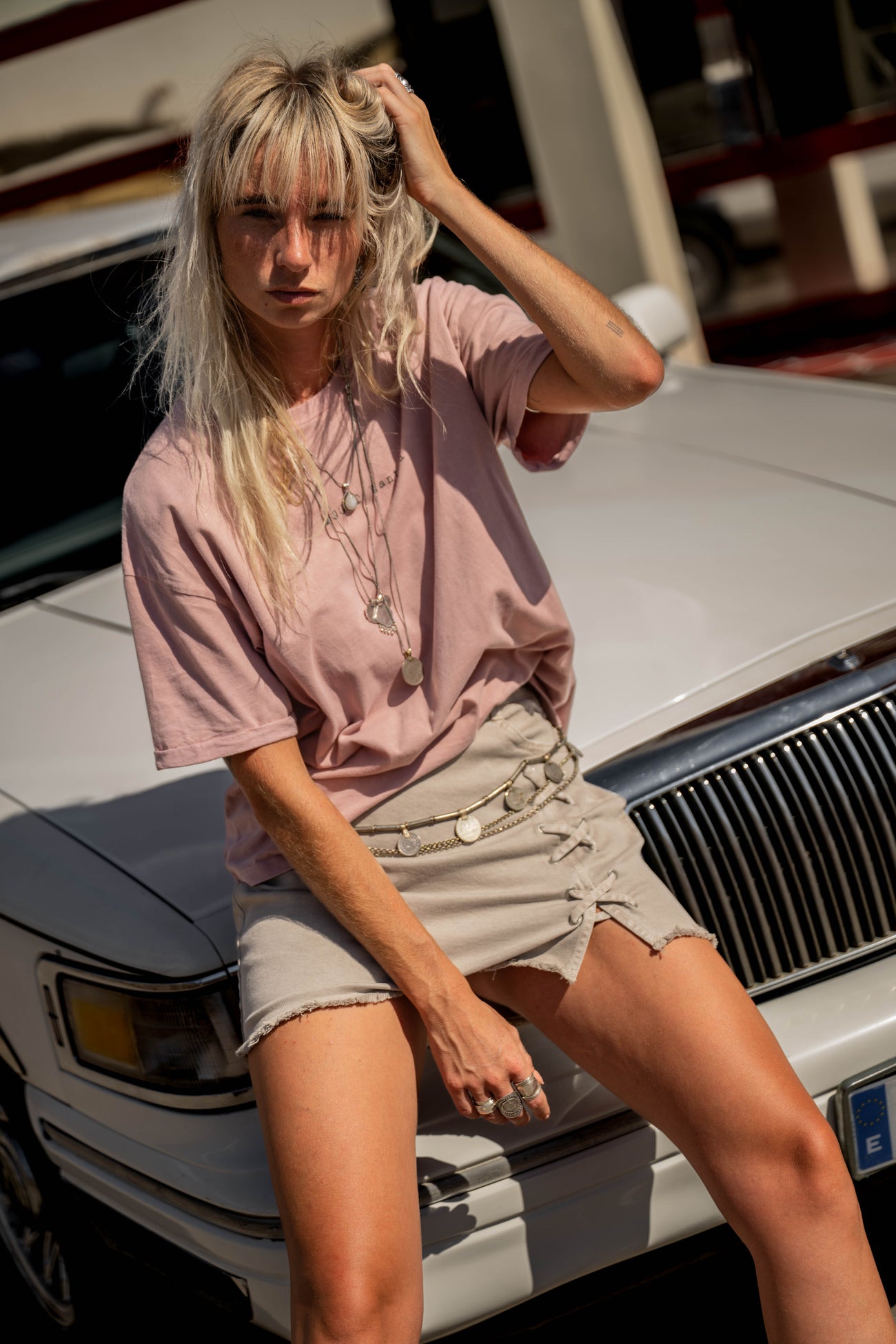 Blake Artwork Tshirt Dusty pink