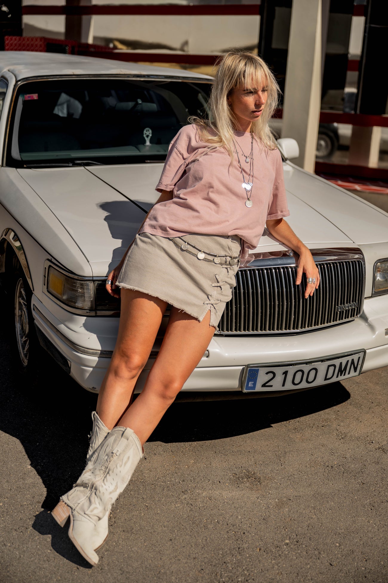 Blake Artwork Tshirt Dusty pink