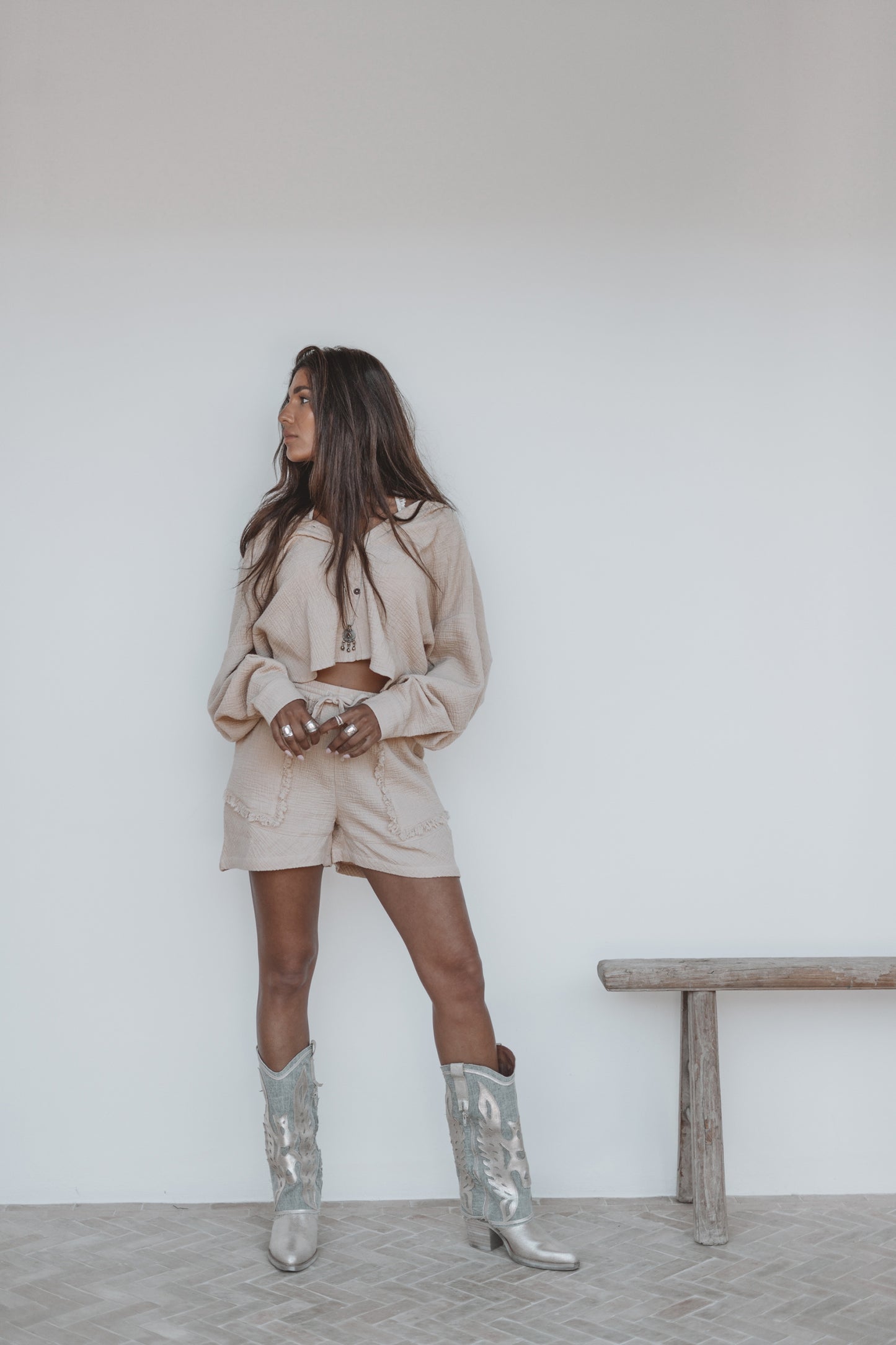 Lyo Cotton Short Beige