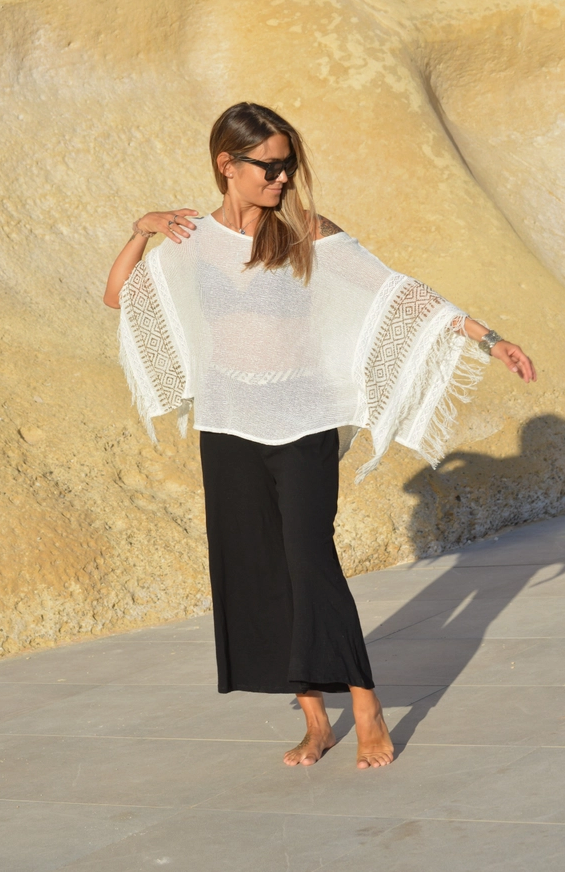 Kanten Boho Top