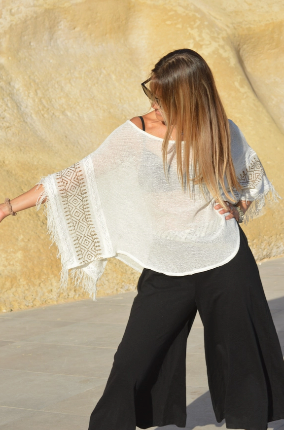 Kanten Boho Top