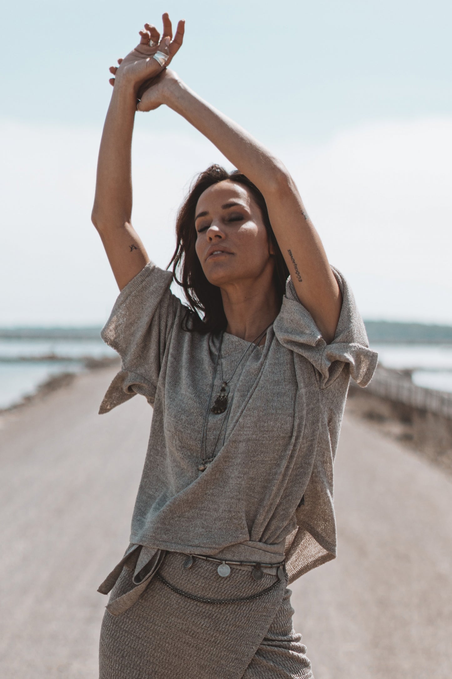 Nicky Boxy Top Taupe