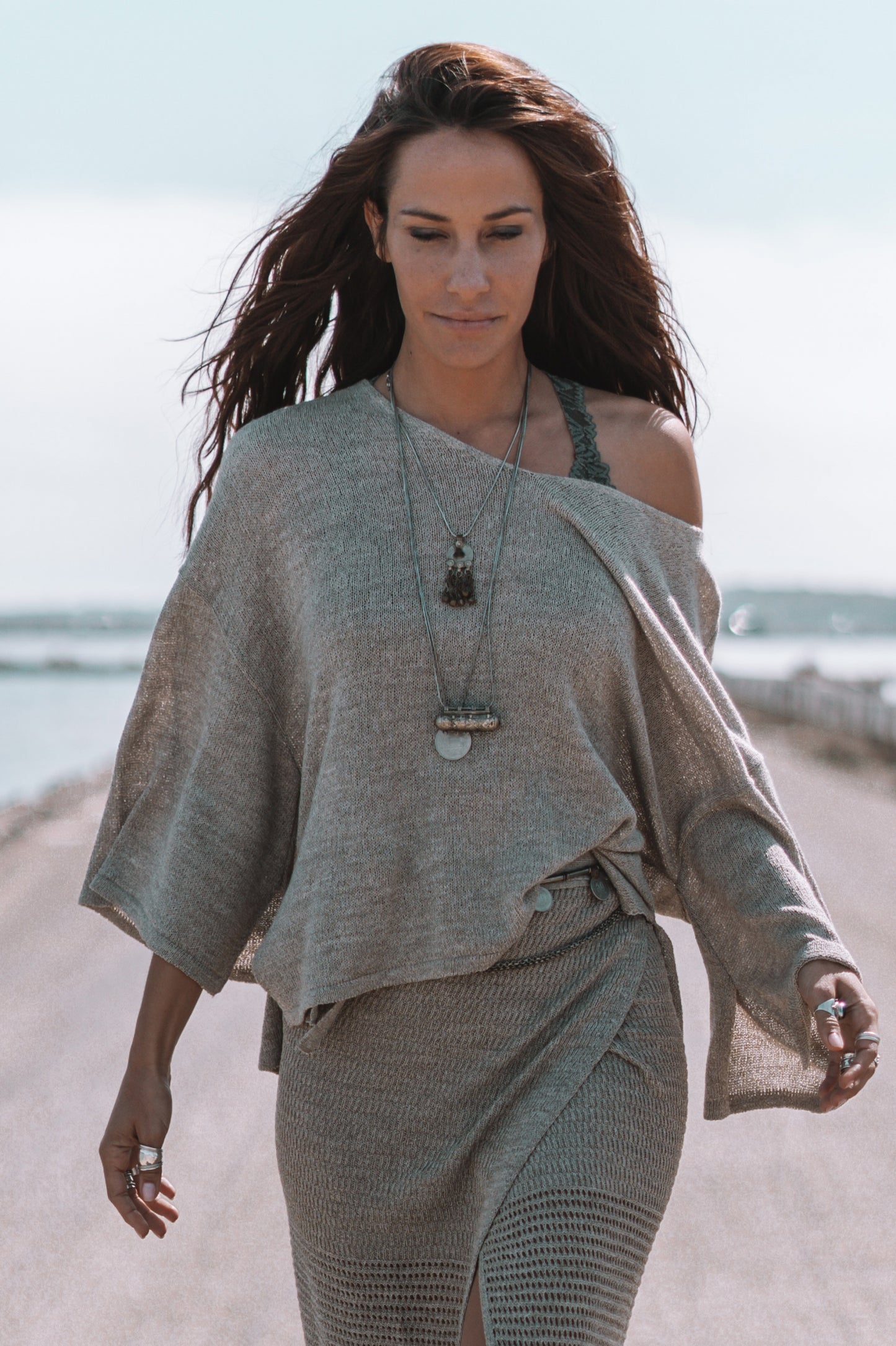 Nicky Boxy Top Taupe