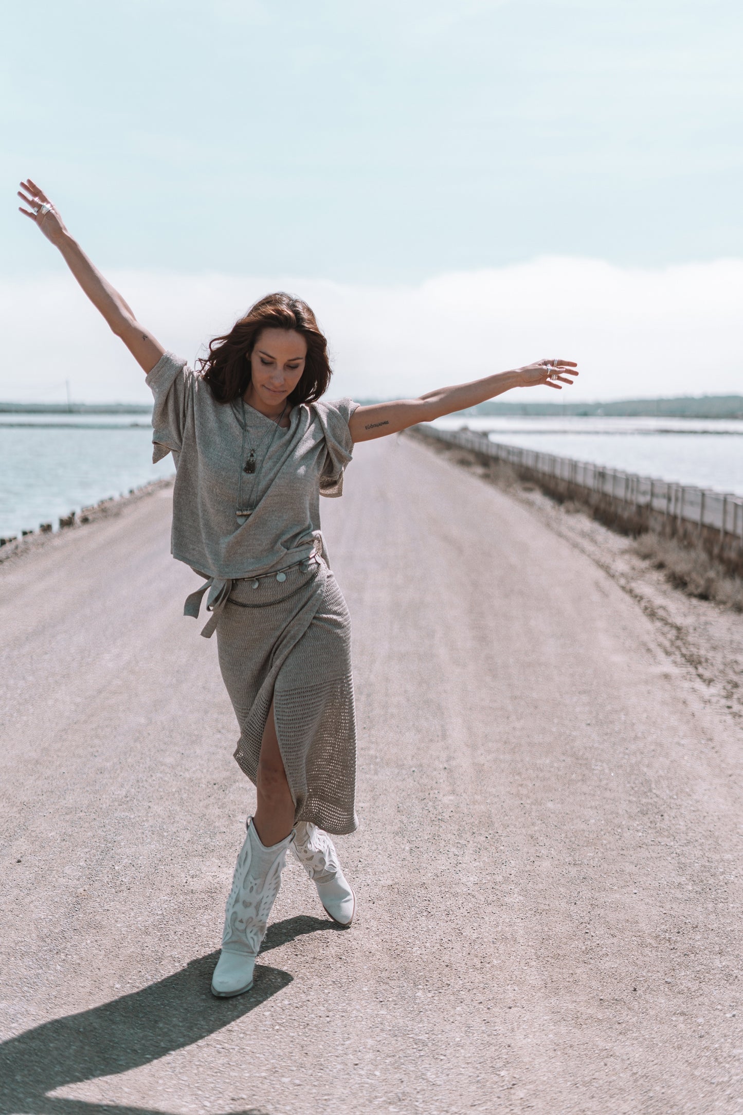 Nicky Boxy Top Taupe