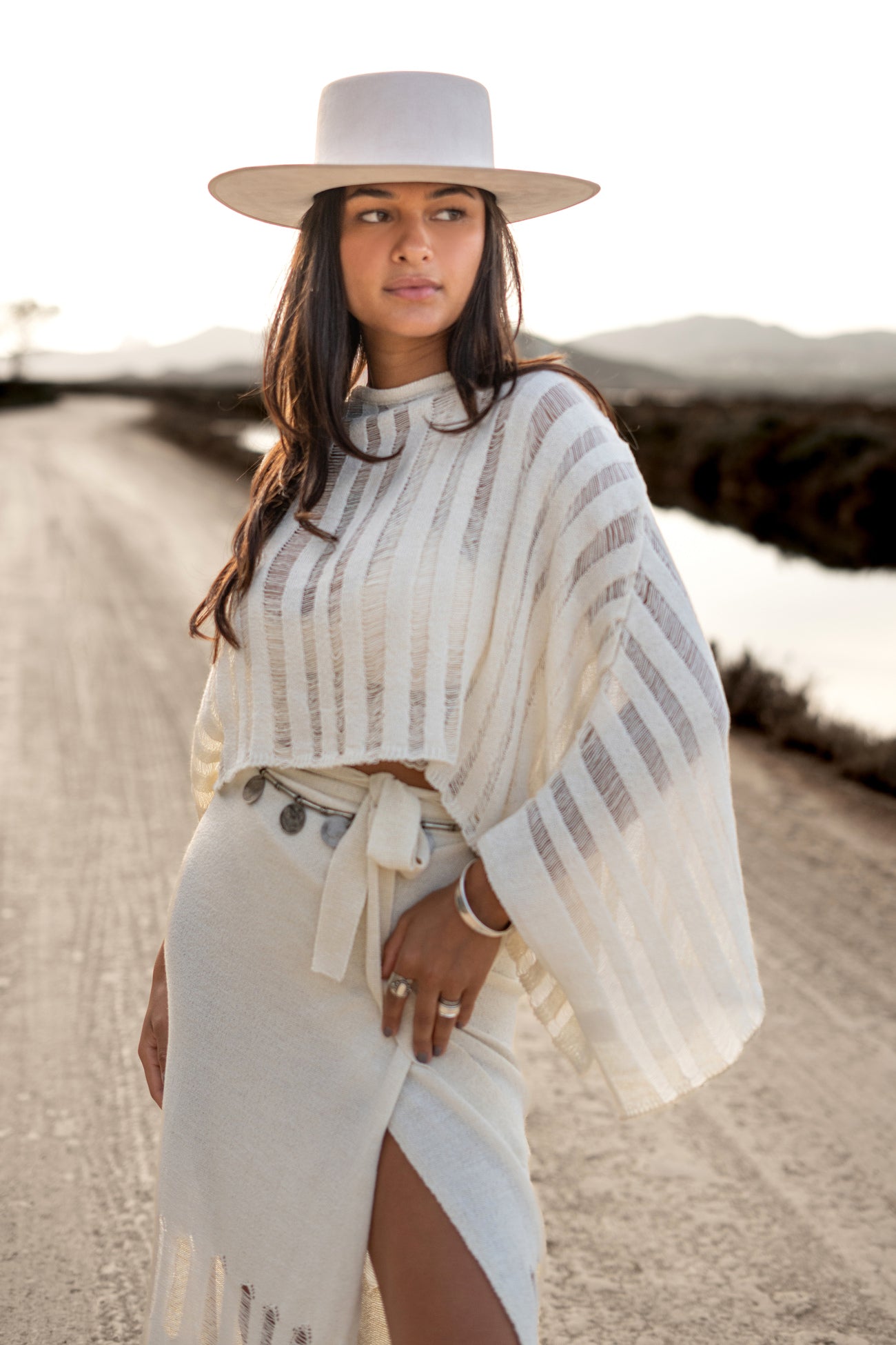 Laura knitted top Off White