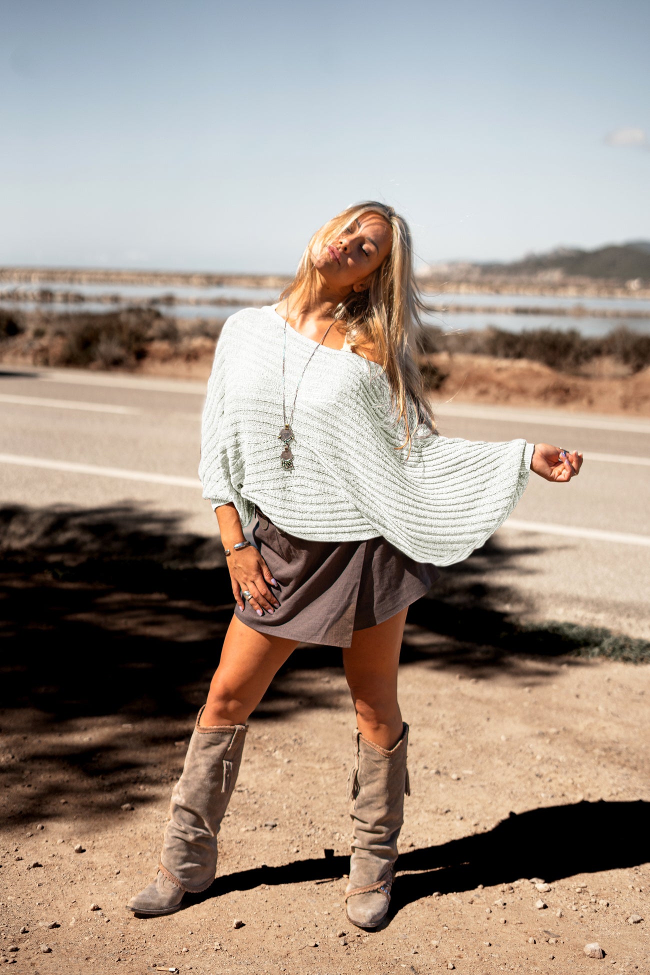 Demi batwing sweater Off White