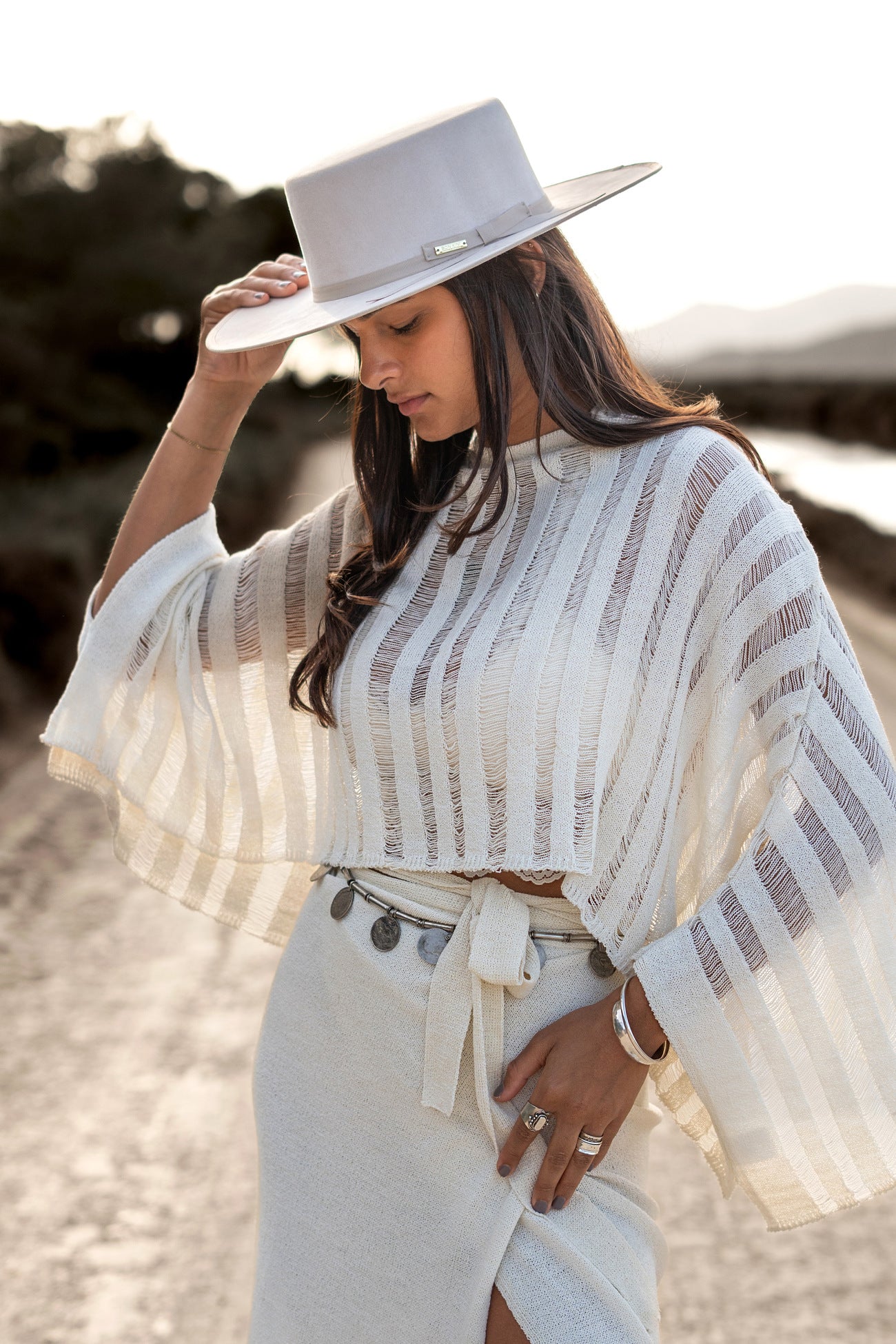 Laura knitted top Off White