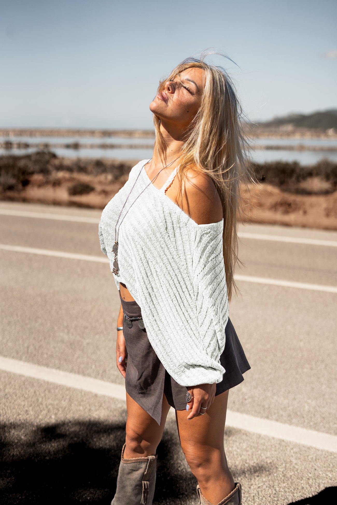 Demi batwing sweater Off White