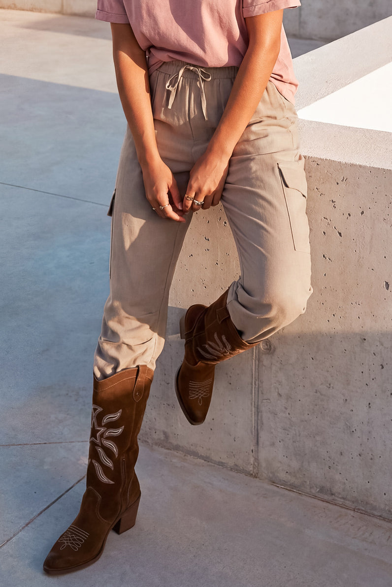 Alyssa cargo pants Sand