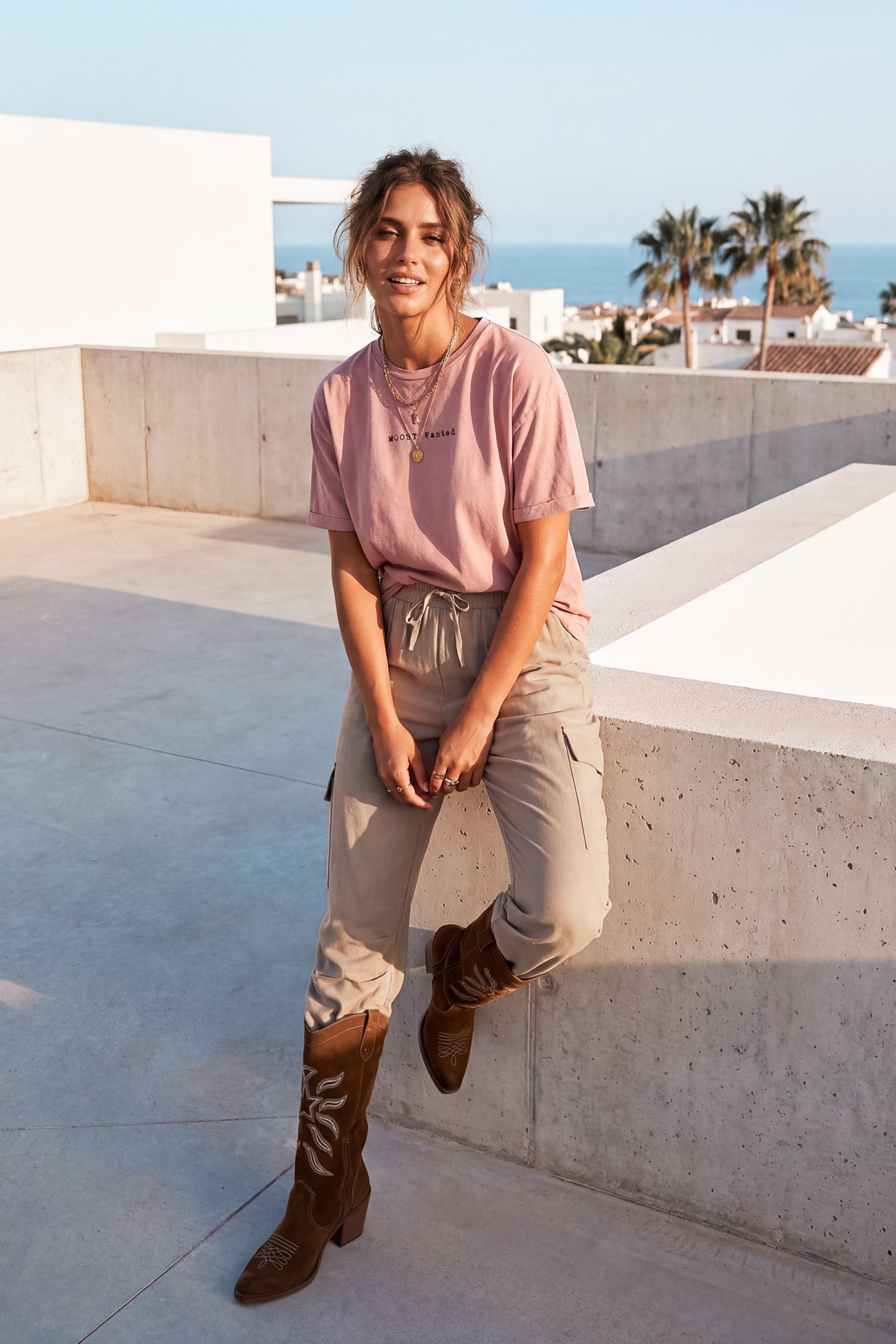 Alyssa cargo pants Sand