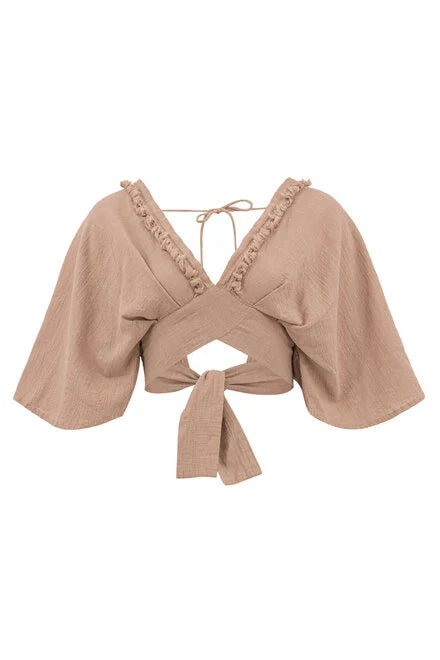 Crop Top Lio Brown