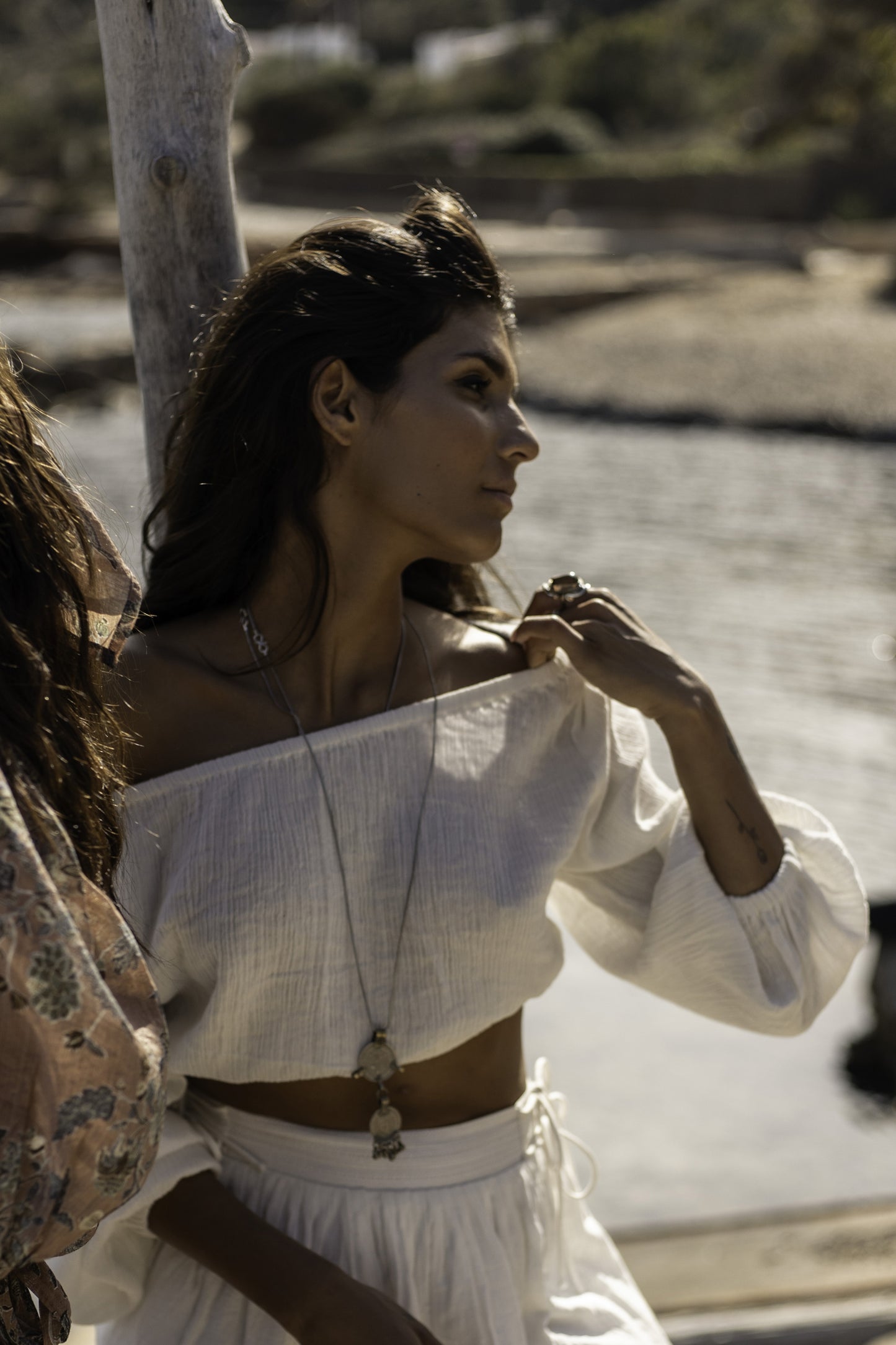 Noel Cotton Top Off White