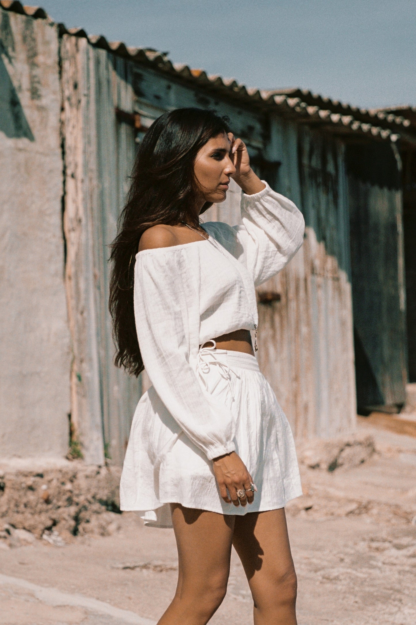 Noel Cotton Top Off White